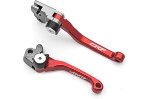 NICEDOLL Leviers de frein et pivot d'embrayage pour moto tout-terrain CRF450R CRF 450 R 450R 2007 2008 2009 2010 2011 2012 13 14 15 16 17 18 19 2020