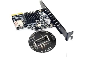 Cablecc USB 3.1 Front Panel Socket & USB 2.0 to PCI-E Express Card Adapter for Motherboard