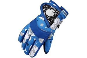 ‎EASTLION Eastlion Kinder Skifahren Handschuhe Verdickung Winter Baumwolle Kalt Sport Wasserdichte Winddichte Schnee Fäustlinge für Jungen und Mädchen