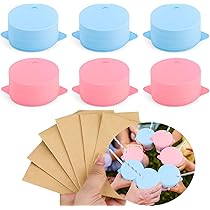 8 Pièces Couvercles De Paille En Silicone Compatibles Avec