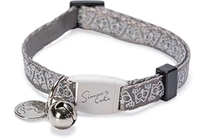 KARLIE K Simons Cat Collar Gato, Gris 20-30 CM X 10 MM