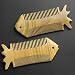 EQLEF® Green sandalwood no static handmade comb, mustache wood comb, Beard wooden comb, Pocket comb