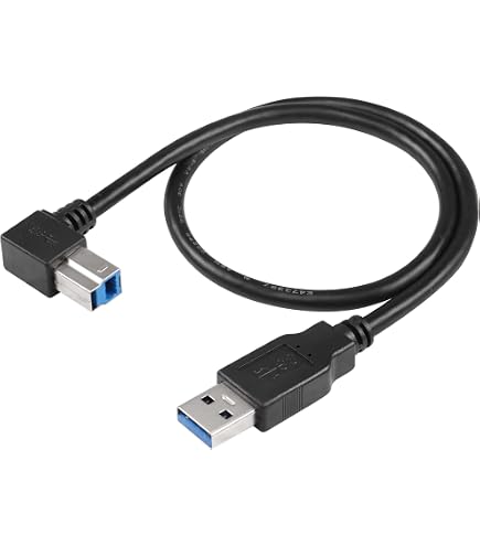 System-S Cavo USB 3.0 30 cm Micro B maschio a tipo A spina vite angolo nero