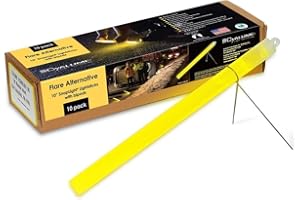Cyalume Carton de 40 Bâtons Lumineux SnapLight Flare Alternative 25cm Jaune 2 Heures 10''