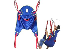 XYEJL ArnéS ElevacióN Paciente Cuerpo Completo,GrúA De Paciente,Eslinga De ElevacióN con Altura Ajustable, para EnfermeríA, Anciano,Discapacitado,Carga MáXima 230 Kg,L(below150kg)