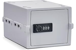 ‎LOCKABOX Lockabox Mini™ | Kleine abschließbare Aufbewahrungsbox | 3-Liter-Kasten mit Zahlenschloss für Lebensmittel, Medikamente und Sicherheit zu Hause | BPA-sicher (Opalweiß)