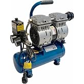 Yağsız FACEWS06 Sessiz Kompakt Kolay Taşınabilir Tekerleksiz Hava Kompres&ouml;r&uuml; 6 Litre