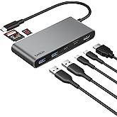 Belkin USB-C Hub, 7 Portlu, 60 Hz&rsquo;de 4K HDMI Ekran Desteği, SD ve MicroSD Yuvaları, 100 W G&uuml;&ccedil; İletimi, 5 Gbps Veri Aktarımı, 