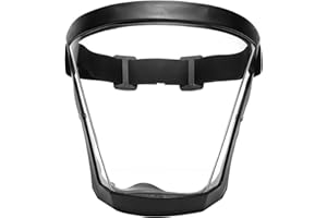 PEOSEVI Scudo Facciale, Visiera Protettiva Trasparente,Protezione Antiappannamento Riutilizzabile Per Protezione, Visiera Trasparente, Protezione Degli Occhi, Sicurezza Protettiva Personale A Copertura Totale