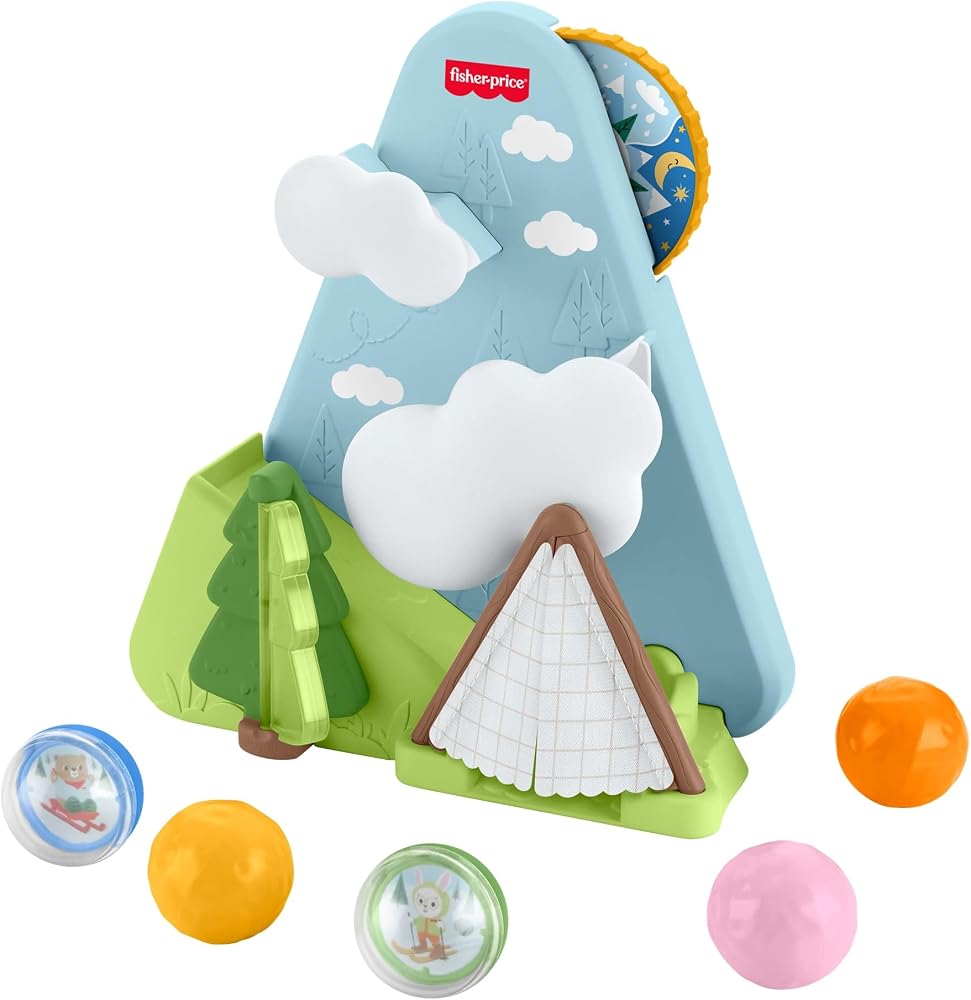 Fisher-Price Kamp Zamanı Top Dağı, 9 aylık ve daha büyük bebekler için emekleme arkadaşı ve gelişime yardımcı oyuncak, JLB88