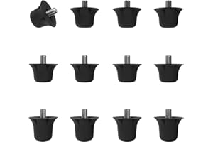 55 Sport Classic Nylon SG Replacement Football Studs in Black White Lime Green Neon Orange Red - 12 Pack (13/16mm)