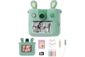 ORGSTA Appareil Photo Enfant Instantané Impression Numériques Photo Creator Kids Cadeaux de Noël Nouvel an Anniversaire pour 3-12 Ans Garçon Fille kidizoom
