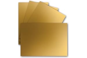 ‎FARBENFROH BY GUSTAV NEUSER 25 Einzel-Karten DIN A6-10,5 x 14,8 cm - 240 g/m² - Gold Metallic - Tonkarton - Bastelpapier - Bastelkarton- Bastel-karten - blanko Postkarten