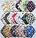 6 Pieces 8 Inch Charcoal Bamboo Mama Cloth/ Menstrual Pads/ Reusable Sanitary Pads / Panty Liners - You Choose 6 From 17 Designs and Send the Message to Me