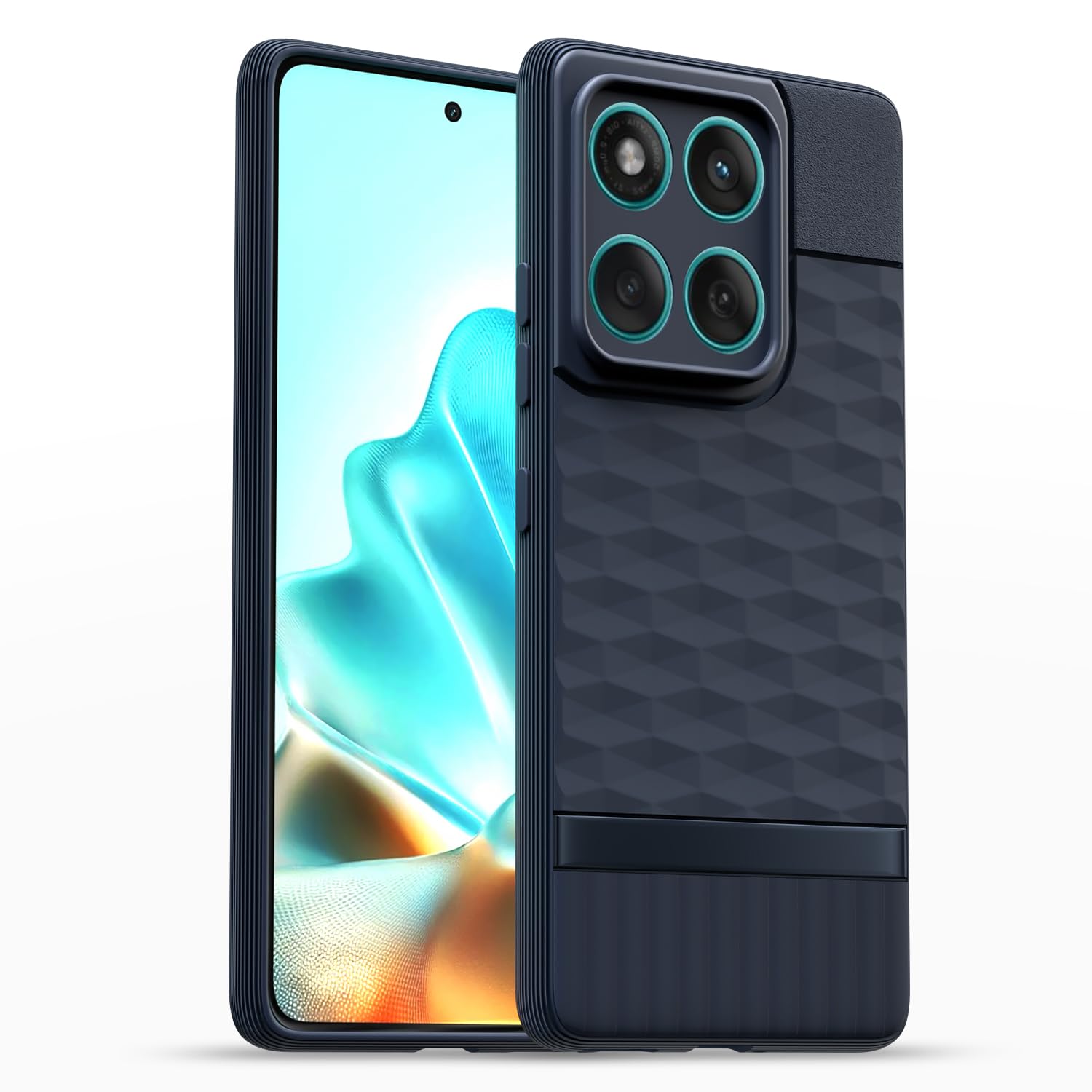 Outlouders Back Cover for Moto Edge 60 Fusion 5G | Full Camera Protection | TPU Soft Flexible Shockproof Bumper Case (Blue)