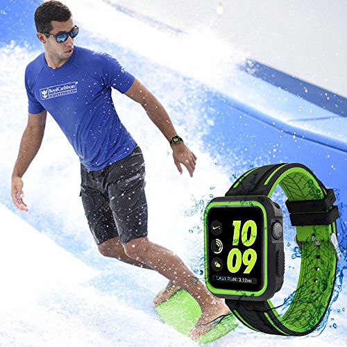 KOBWA para Apple Watch Funda 38mm 42mm  Funda Protector TPU Flexible Caso Slim Ligero Protector Resistente a los Ara  azos Impermeable para Apple Watch Serie 1  Serie 2