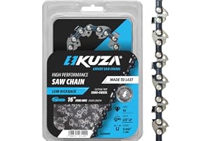 Premium 40 cm motorsågskedja 16 tum 3/8 tum LP Pitch .043 tum 1,1 mm 56 TG för M18 Fuel, Ego CS1613, Milw aukee, De walt DCCS