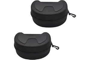 SUNTRADE Large Hard Sports Glasses Case, Snow Goggles Box, Sports Glasses Storage Holder, Protective Goggle Case，2pcs