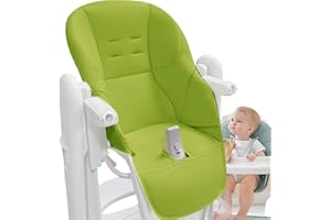FIRULAB Fodera per sedia da pranzo per bambini, imbottitura per seggiolone in pelle PU, comoda fodera per cuscino per seggiolone per bambini Fodera ricambio per inserto per seggiolone per Peg Perego Tatamia