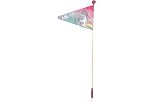 Bike Fashion Einhorn Paradies Fahrradwimpel, teilbar, Sicherheitswimpel