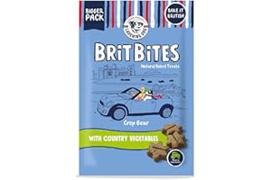 Laughing Dog - Brit Bites - Grain Free Naturally Oven Baked Dog Treats with Country Vegetables - 175g