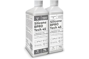 RESCHIMICA Silicone pour Moulage Traslucide 1:1 R Pro Tech 45, Facile à Utiliser, très résistant et Non Toxique, idéal pour résines, Cire, plâtre et Autres matériaux (2 kg)