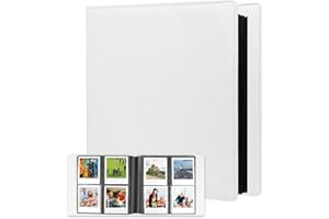 NISELITY 192 Pockets Photo Album for Fujifilm Instax Wide,Polaroid Now I-Type/OneStep/POP 2.0/SX70 /Lab Instant Camera, 3.5x4.25 inch Polaroid Original i-Type Film Album Book (White)