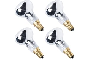 Klarlight R50 E14 Spot Reflector Bulbs 40W Dimmable Warm White 2700K-2800K Spotlight Halogen Light Bulb SES Small Edison Screw Cap Energy Saving R50 Spot Lights 360° Beam Angle 240V(Pack of 4)