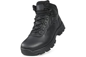 LUDEY Einsatzstiefel Herren Schwarz Wanderstiefel Wasserdicht Kampfstiefel Herren Militärstiefel Herren Leichte Outdoorschuhe Bergschuhe Arbeitsstiefel