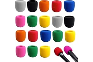 BuxiuGK 20 Stück Mikrofon Windschutz,Farbe Verdickte Mikrofon-abdeckung Universelle für KTV Party Bühnenaufführungen,Zufällige Farbe