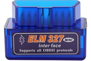 SANGCCA OBD2 Scanner Bluetooth Auto, OBD2 Auto Diagnostica, Scanner Bluetooth per Auto Multimarca, Diagnosi Bluetooth V2.1, ELM327 Bluetooth OBD2 Macchina Diagnosi Auto di Guasto ed Errori, Facile da Usare