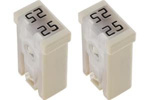 YINETTECH 2Pcs 25AMP 32V Slotted Cartridge Fuses Miniature Cartridge with Female Terminals for 2.8 MM Male Terminals for Truck Compatible with Ford JAP