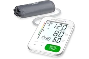 medisana BU 570 connect Ciśnieniomierz naramienny, precyzyjny pomiar ciśnienia krwi i pulsu z funkcją pamięci i aplikacją Bluetooth, skala sygnalizacji świetlnej