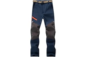 Echinodon Kinder Softshellhose Gefüttert Hose Wasserabweisend Winddicht Jungen Mädchen Outdoorhose Wanderhose Sport Freizeit Hose Herbst Winter