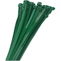 300 Stück Kabelbinder Grün - 150mm Länge, 2.5mm Breite - Nylon, Hitzebeständig (-20°C Bis +85°C), Zugfestigkeit 8kg