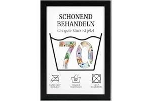 MorLuks Money Gifts Birthday 70, Picture Frame Money Gift, 70th Birthday Women & Men, Gentle Treat 70, Funny Money Gifts Packaging for Friends Family