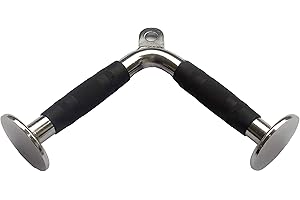 MuscleForge® Aufsatz für Latzug, Seilzug, Griff mit Drehbarem für Kabelmaschine, Kabelzug Griff für Bodybuilding und Kraftsport