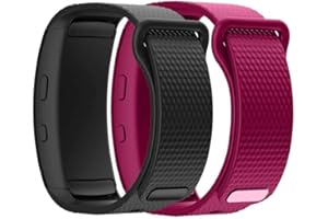 TOPsic Bracelet pour Gear Gear Fit2 Pro/ Fit2 Bracelets de Montre, Remplacement en Silicone Bande Bracelet pour Gear Fit 2 Pro SM-R365/ Gear Fit2 SM-R363 Bracelets
