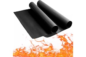 SNZ Tappetino per Forno Riutilizzabile, 2 Pezzi (30x40cm), Antiaderente, Resistente fino a 260°C, Senza BPA/PFOS – Per Cottura in Forno, Grill, Piastra a Induzione e Barbecue