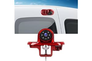 CAMECHO Caméra de Recul Feu Stop avec Éclairage | AHD 1280x720 & CVBS 640x480, IP67, 140° | Compatible Renault Trafic 2001-2014/Opel Combo 2001-2011/ Opel Vivaro 2001-2014