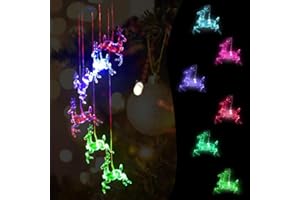Birthday Gifts for Her, Solar Wind Chimes, FOME Colorful LED Wind Chime Lights, Garden Gifts for Her, Waterproof Outdoor Indoor Decorative Lights for Home Patio Garden Yad Porch
