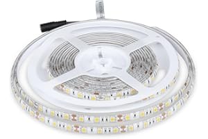 V-TAC Striscia Led da Esterno IP65 Impermeabile 11W - 5 Metri di Lunghezza - SMD 5050 Alta Luminosità - Luce 4000K Bianco Naturale - Strisce Led - Strip Adesiva e Copertura in Silicone - 12 Volt