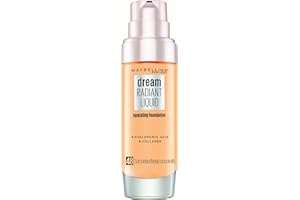 MAYBELLINE New York Dream Radiant Liquid Fond de Teint Soin Hydratant 12H 48 Beige Ensoleille 1 Unité