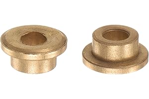 QUARKZMAN 2uds Brida Rodamiento Manguito 5mm Diámetro 9mm OD 6mm Longitud 2mm Brida Grosor Bronce Buje Auto-Lubricantes Bujes Manguito para Industriales Equipos
