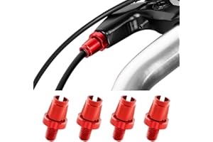 SUJEBKC Freni Bici,Leve Per Bicicletta,Vite di regolazione per leva del freno, in lega di alluminio di Regolazione del Bullone di Fissaggio Accessori per Adatto alla Maggior Parte delle Biciclette（rosso）