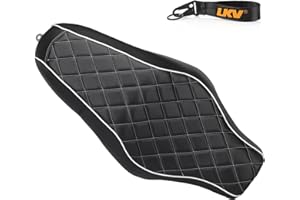 LKV Motorcycle 2-Up Driver Passenger Seats Front Driver Rear Cushion Pad Compatible with Harley Sportster 883 1200 2005-2019 Iron XL 883 2009-2023 48 72 Custom, Diamond