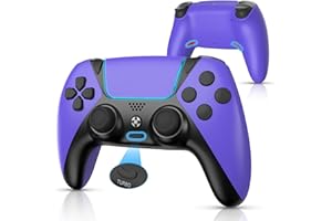 OUBANG Controller for PS4 Controller, Remote for Elite PS4 Controller with Turbo, Steam Gamepad Fits Playstation 4 Controller with Back Paddles, Scuf Controllers for PS4/Pro/PC/IOS/Android Purple