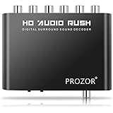 Prozor numérique vers analogique 5.1 Audio Gear Adaptateur décodeur audio SPDIF RCA Dolby AC3/DTS entrée coaxial optique – Su