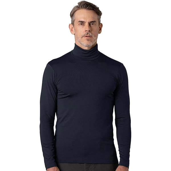 Chemise La Mode Pour Hommes Sweat Homme Chaud Col Roulé Top Sport Doux Et Respirant Sous Vetement Hiver Pull Maillot De Corps Thermique Thermolactyl Gym