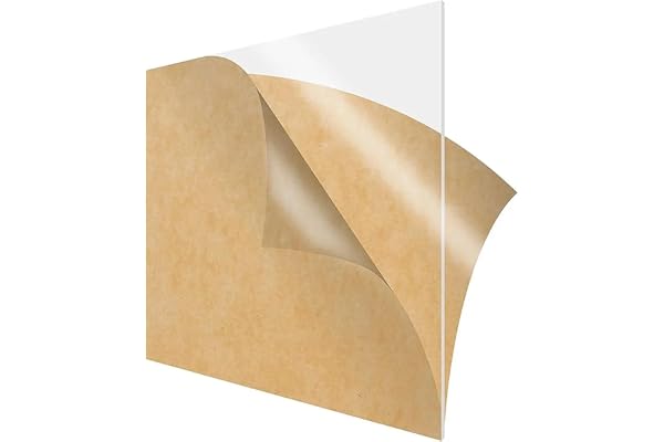 Singhal 18"x24" 1 Pcs Acrylic Sheet 3 mm, Cast Acrylic Sheet, Clear/Transparent Acrylic for glass painting Hi Gloss, Art & Craft, School Project, Signage, DIY, Office, Wedding, Decoration, Photo Frame